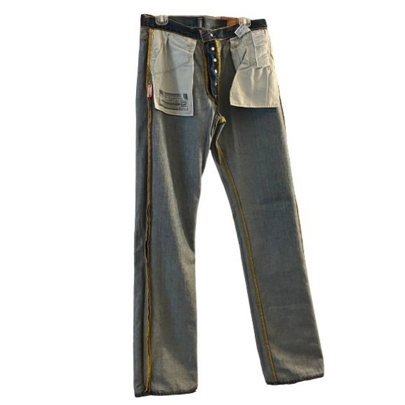 Men's 501 XX Levi Strauss Straight Leg Denim Jeans Stone Wash Size W34 - Picture 9 of 12